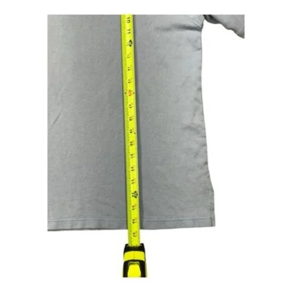 Tommy Bahama Polo Shirt Men M Silk Cotton Blue TB Logo Golf Resort Tee Classic - Picture 10 of 15